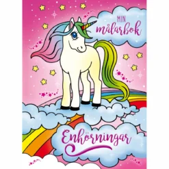 Målarbok Enhörningar