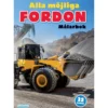 Målarbok Fordon – 21×28 cm, 32 sidor med fordon i alla möjliga storlekar