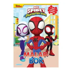 Målarbok med stickers, Spidey och hans fantastiska vänner! 21×29,5 cm, 24 sidor