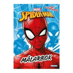 Målarbok med stickers, Spindelmannen! 21×29,5 cm, 24 sidor