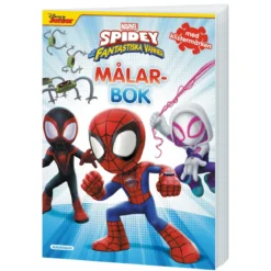 Målarbok Spidey med vänner – Spideys fantastiska vänner + stickers, 24 sidor
