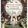 Målarbok Sweet & Creepy Coloring , lite sött, lite spooky! 60 motiv
