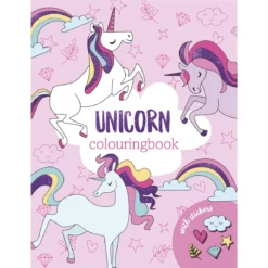 Målarbok Unicorn w.stickers