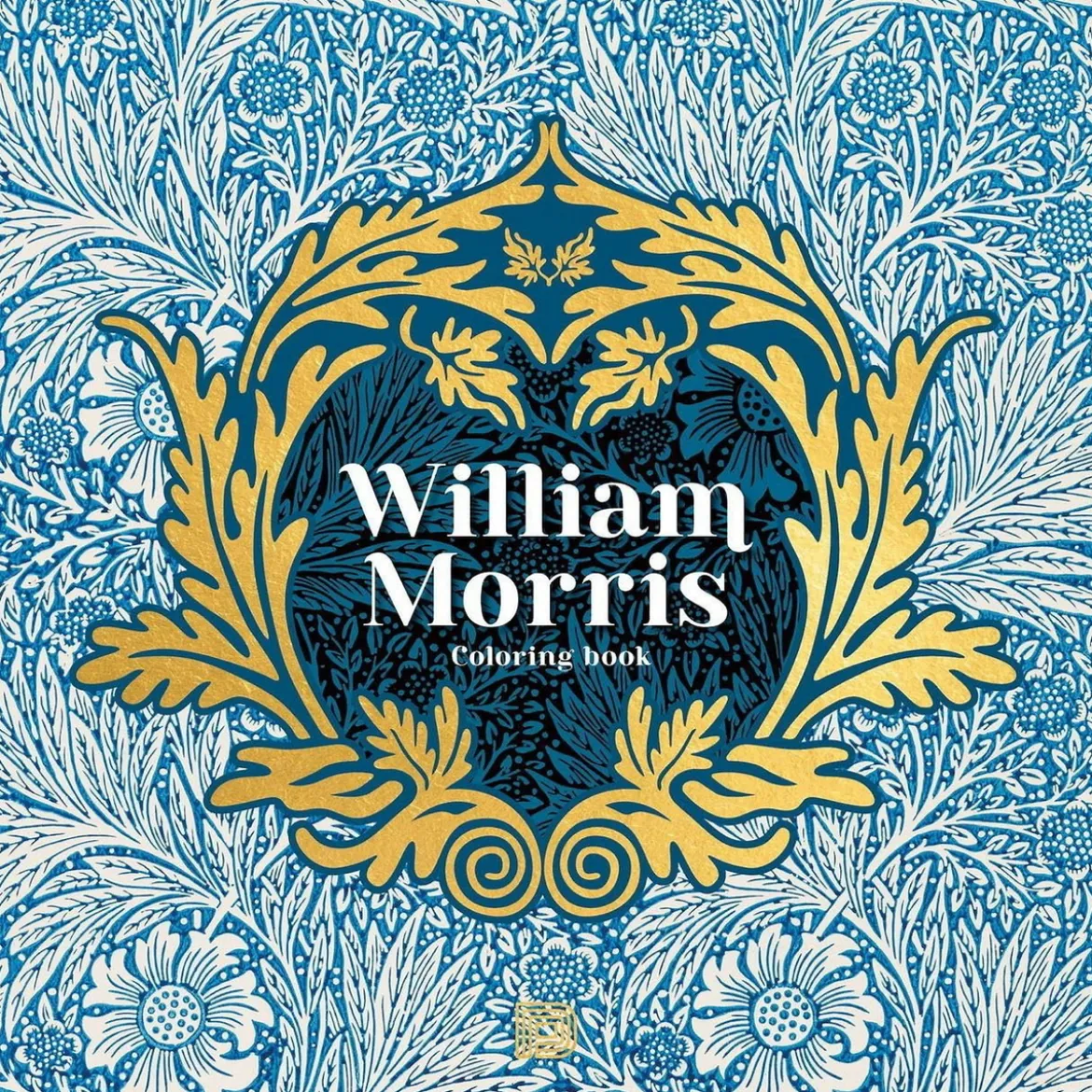 Målarbok William Morris Coloring Book, 25×25 cm, 40 sidor