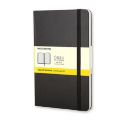 Moleskine Classic Notebook Large (13×21 cm), grön hård pärm – 240 olinjerade sidor