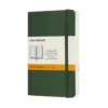 Moleskine Classic Notebook Pocket (9×14 cm), grön mjuk pärm – 192 linjerade sidor