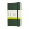 Moleskine Classic Notebook Pocket (9×14 cm), grön hård pärm – 192 olinjerade sidor