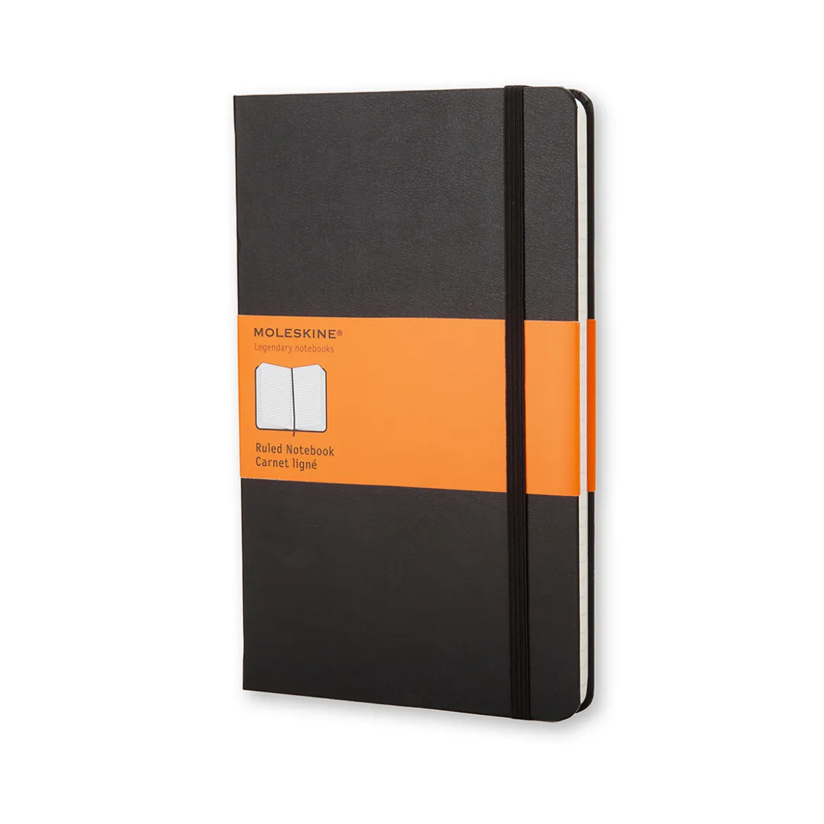 Moleskine Hård L Ruled svart