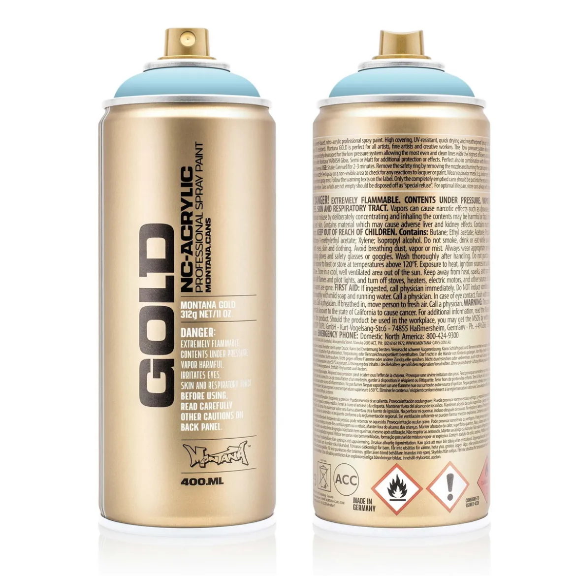 Montana Gold sprayfärg 400 ml - G5010 Fresh Blue