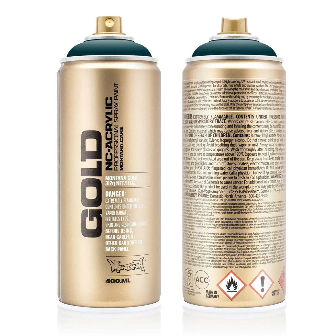 Montana Gold sprayfärg 400 ml - G6280 Petrol
