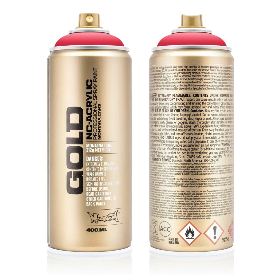 Montana Gold sprayfärg 400 ml - G3020 Strawberry