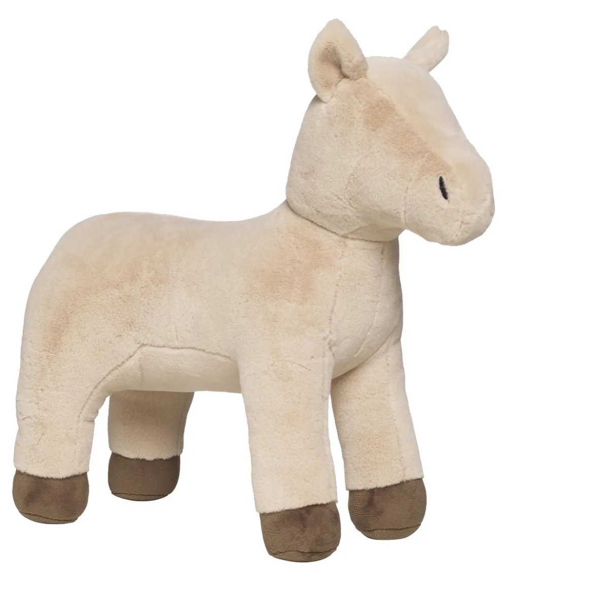My Hobby Pony, beige odekorerad gosedjurs-ponny som bjuder in till diy & pyssel, 37×15×36 cm