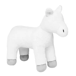 My Hobby Pony, vit odekorerad gosedjurs-ponny som bjuder in till diy & pyssel, 37×15×36 cm