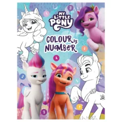 My little pony – colour by number. En härlig målarbok där man målar efter nummer! 24 sidor, 24×32 cm.