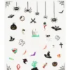 Nagelstickers halloween – 36 läbbiga nagelklistermärken med halloween-motiv