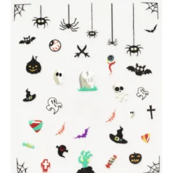 Nagelstickers halloween – 36 läbbiga nagelklistermärken med halloween-motiv