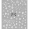 Nagelstickers snöflingor + 3 stora motiv, fint till jul! 1 ark nail stickers à 8,5×10 cm