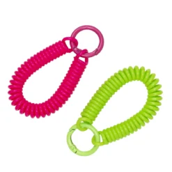 Nyckelringssnoddar 2-pack, av elastisk plast med lås av metall