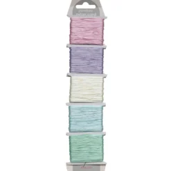 Nylontråd 5x10m 1mm pastel