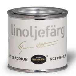 Ottossons Färgmakeri linoljefärg 100 ml, Vit Gräddton 0902-Y25R