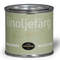 Ottossons Färgmakeri linoljefärg 100 ml, Järnoxidsvart 8901–R65B