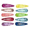 10-pack hårklämmor med gnistrande glitter