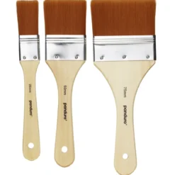 3-pack moddlare med trähandtag och metallhylsa – 2,5 – 5 – 7,5 cm borstbredd