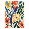 Paint by number / måla efter nummer – blommor, 25×35 cm + 10 färger & 3 penslar