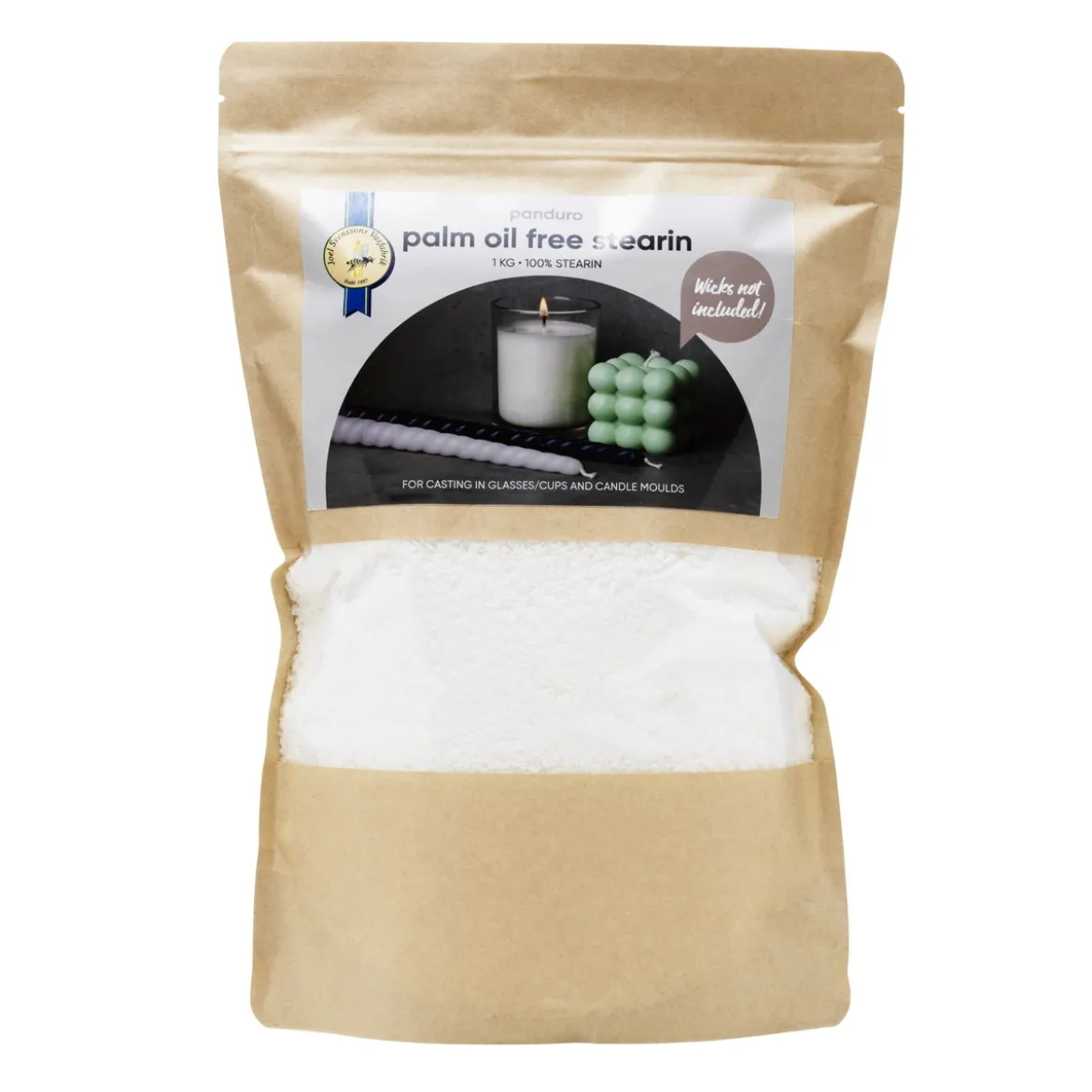 Palmoljefritt stearin för ljustillverkning 1 kg