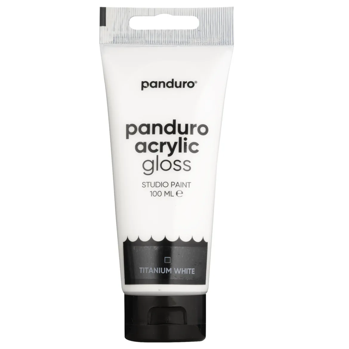 Panduro Acrylic akrylfärg, blank 100 ml – Titanium white