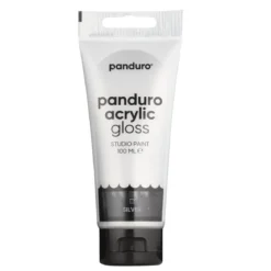 Panduro Acrylic akrylfärg, blank 100 ml – Silver