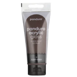 Panduro Acrylic akrylfärg, blank 100 ml – Burnt umber