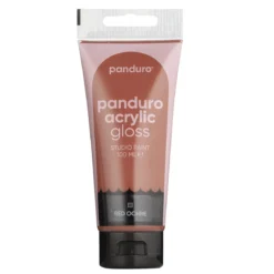 Panduro Acrylic akrylfärg, blank 100 ml – Red ochre