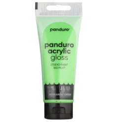 Panduro Acrylic akrylfärg, blank 100 ml – Permanent green
