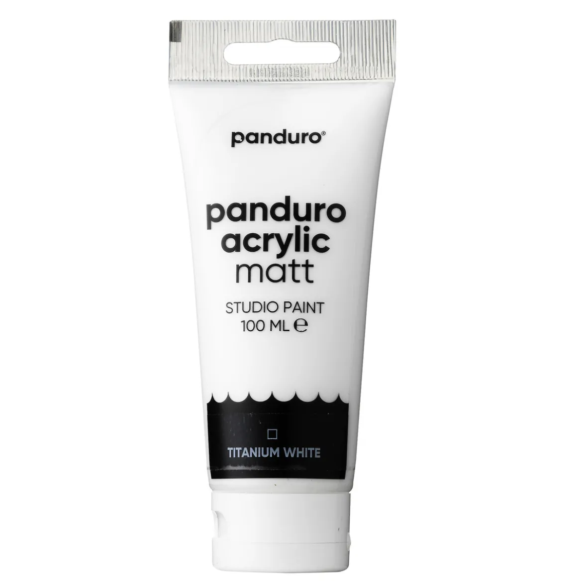 Panduro Acrylic akrylfärg, matt 100 ml – Titanium white