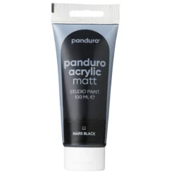 Panduro Acrylic akrylfärg, matt 100 ml – Mars black