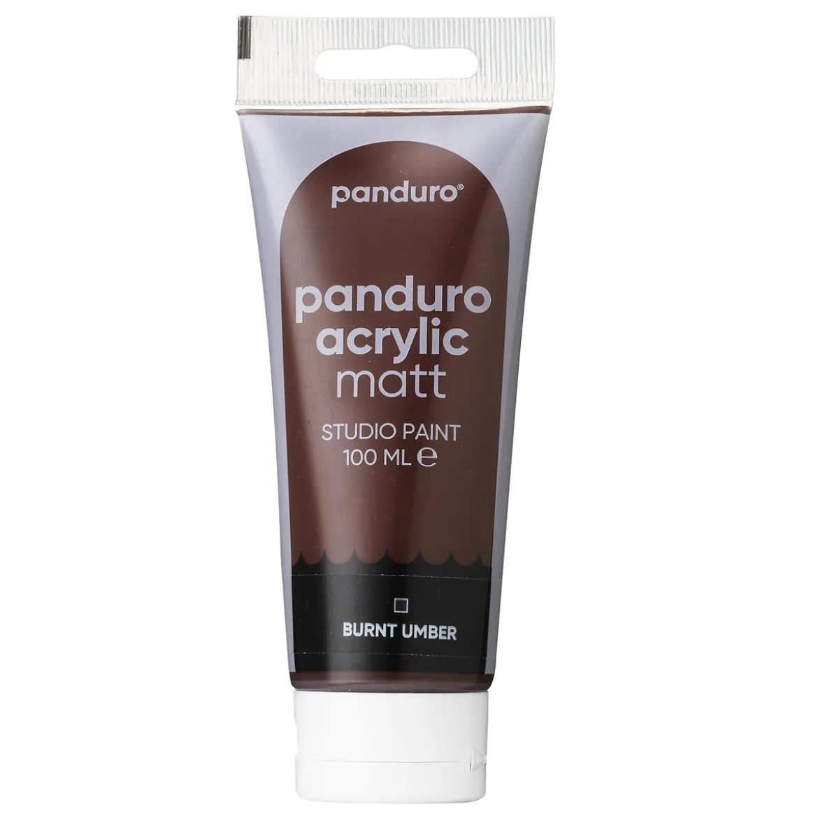 Panduro Acrylic akrylfärg, matt 100 ml – Burnt umber