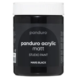 Panduro Acrylic akrylfärg, matt 500 ml – Mars black