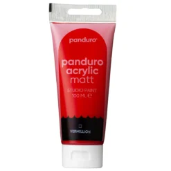 Panduro Acrylic akrylfärg, matt 100 ml – Vermillion