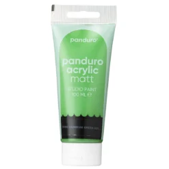 Panduro Acrylic akrylfärg, matt 100 ml – Dark cadmium green hue