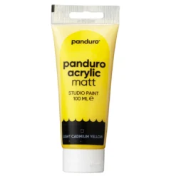 Panduro Acrylic akrylfärg, matt 100 ml – Light yellow cadmium hue