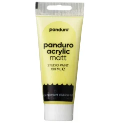Panduro Acrylic akrylfärg, matt 100 ml – Lemon yellow cadmium hue