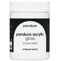 Panduro Acrylic Gloss blank akrylfärg 500 ml Titanium white
