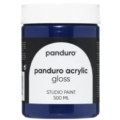Panduro Acrylic Gloss blank akrylfärg 500 ml Primary Blue