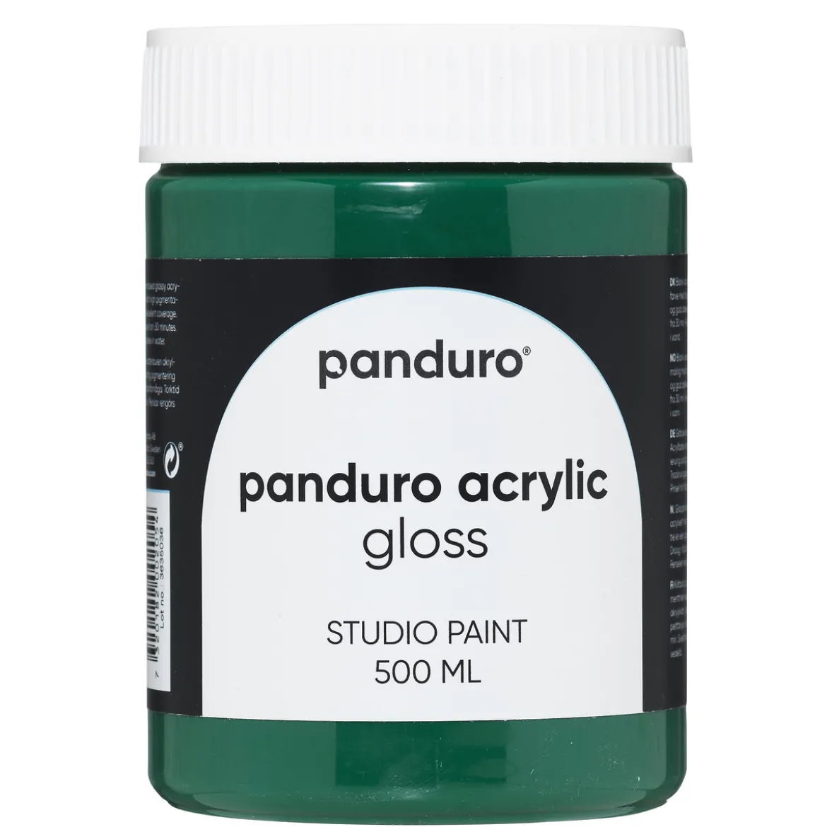 Panduro Acrylic Gloss blank akrylfärg 500 ml Emerald green