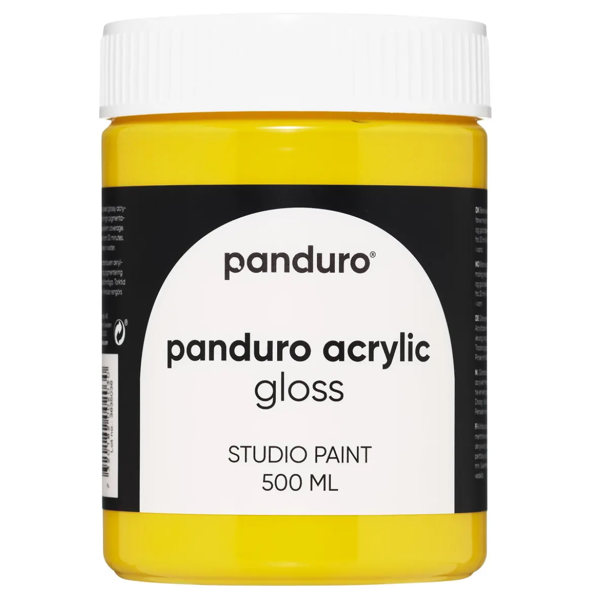 Panduro Acrylic Gloss blank akrylfärg 500 ml Primary Yellow
