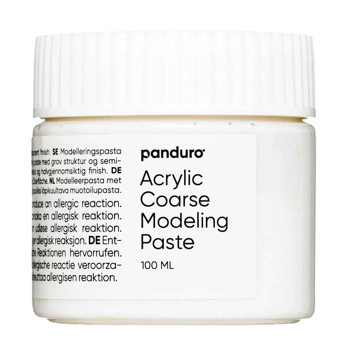 Panduro Acrylic kornig modelleringspasta, strukturpasta för akrylfärg, 100 ml
