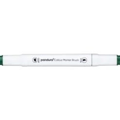 Panduro Colour Marker Brush, penselspets & snedskuren spets – Forest green 50