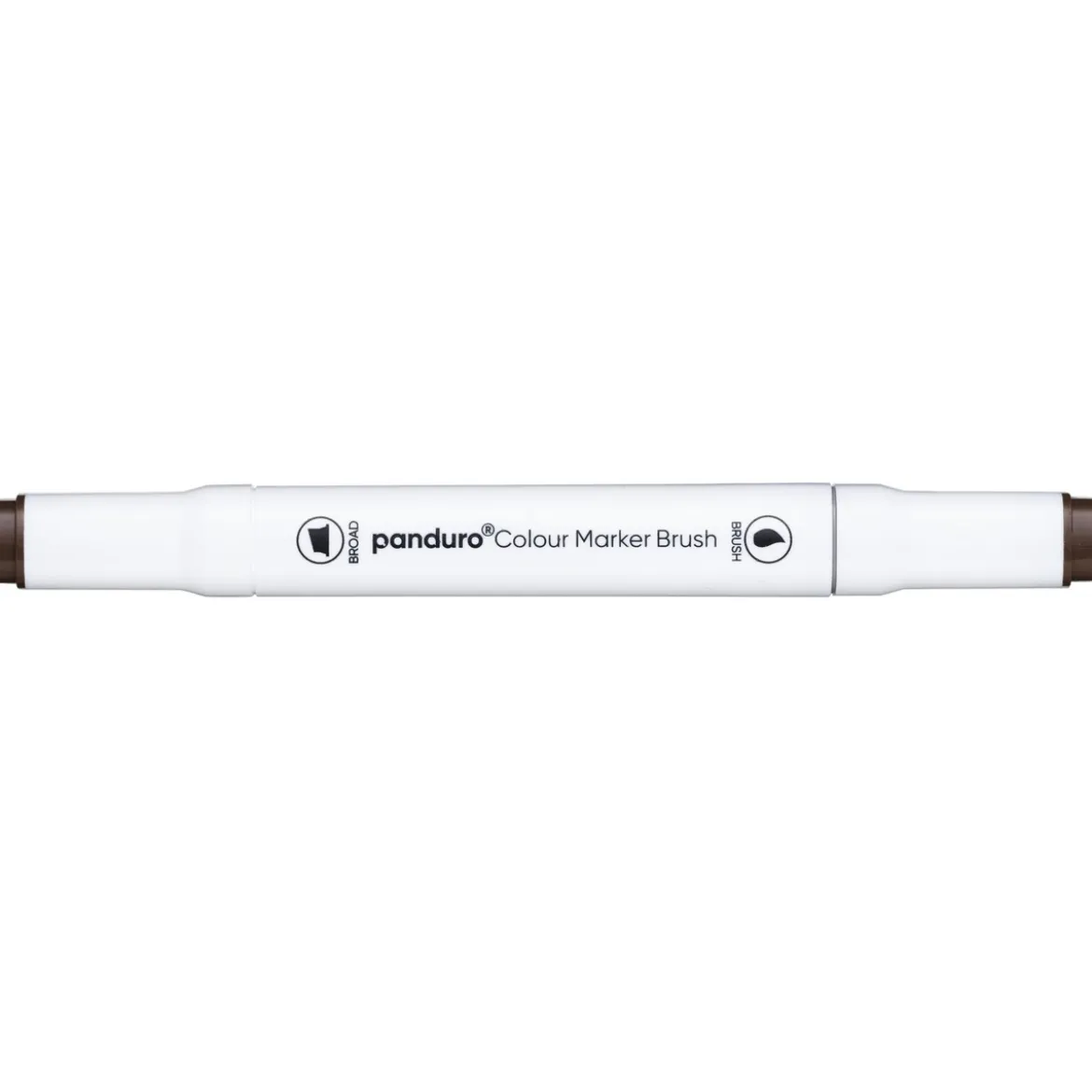 Panduro Colour Marker Brush, penselspets & snedskuren spets – Bronze 99