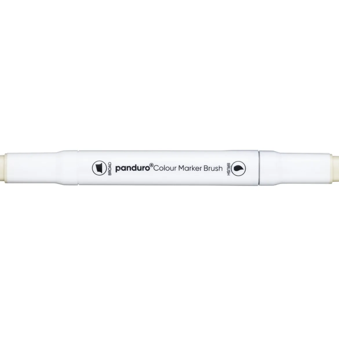 Panduro Colour Marker Brush, penselspets & snedskuren spets – Raw silk 134
